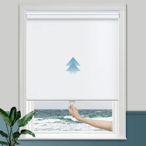 Vista 10 de Persilux Persianas Enrollables para Ventana Persianas sin Cordones para Ventana 100% Opacas Persianas Enrollables Protección UV Persianas de Ahorro
