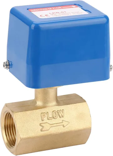 Vista 2 de Oumefar Interruptor de control de paleta de flujo de agua líquida, 1 unidad 5.2-23L/minuto válvula eléctrica estable de agua interruptor de flujo