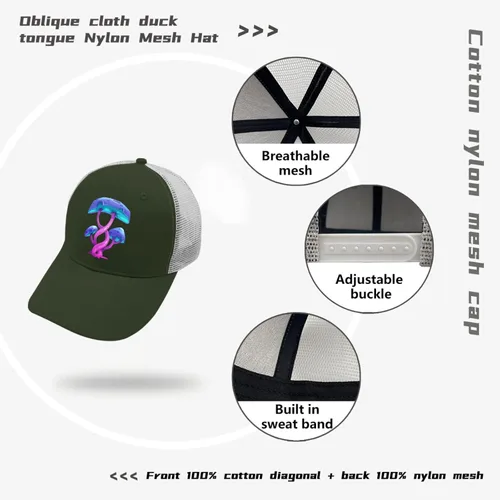 Vista 7 de Hat Fantasy Cartoon Mushroom Dad Hat for Men Vintage Hat Adjustable