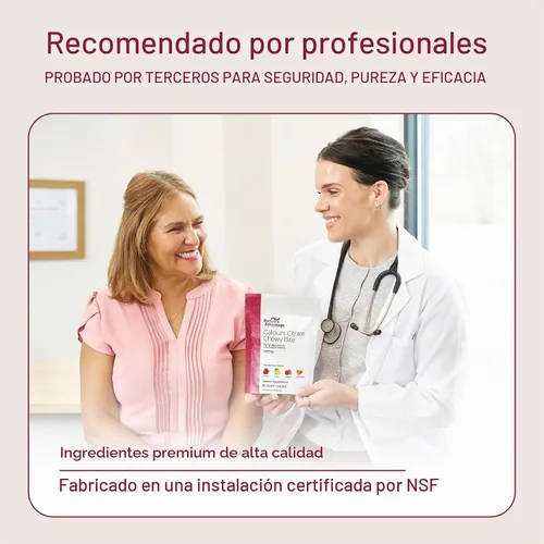Vista 6 de Bariatric Advantage Citrato de calcio masticable, cereza silvestre, 90