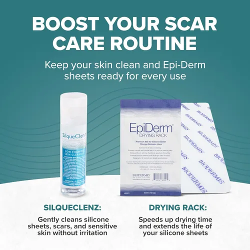 Vista 5 de Epiderm - Tiras de silicona para cicatrices, cinta de silicona de alta calidad para un cuidado óptimo de las cicatrices, versátil, flexible