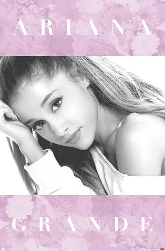 Vista 11 de Trends International Ariana Grande - Póster de pared floral, 14.725 x 22.375 pulgadas, versión enmarcada de madera de granero