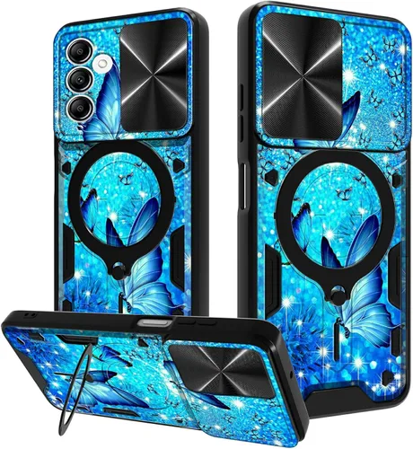 Vista 65 de Funda para Samsung Galaxy A03S de 6.5 pulgadas, funda protectora resistente con función atril giratorio de 360 grados, funda protectora resistente