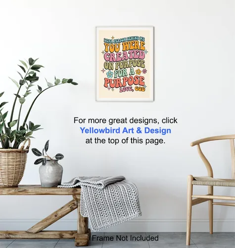Vista 6 de Decoración de pared retro con citas de Dios, decoración de pared moderna boho-chic para mujeres, niñas, refranes religiosos, afirmaciones positivas
