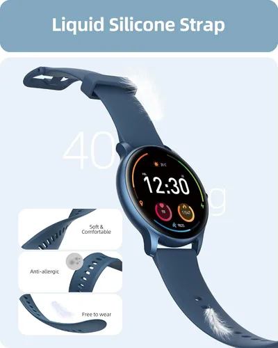 Vista 2 de Reloj inteligente Parsonver para hombres y mujeres (responder/realizar llamadas), rastreador de actividad física de 45mm con más de 100 modos