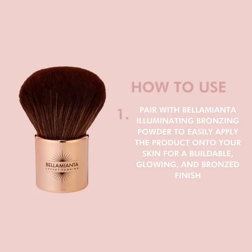 Vista 8 de Bellamianta Cepillo bronceador Kabuki de lujo