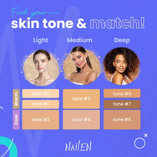 Vista 4 de Nailen Base de maquillaje compacta en polvo con acabado mate, control de brillo, cobertura completa, ideal para todo tipo de piel y aspecto de cara