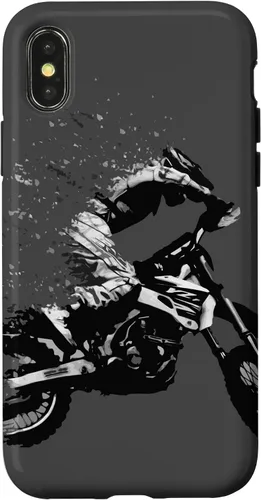 Vista 5 de Motocross Jumping Dirt Bike Rider Vintage Enduro Case for iPhone 17