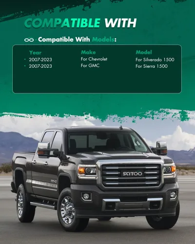 Vista 2 de SCTIOO Kit de nivelación de elevación delantera de 2 pulgadas trasero de 1 pulgada para Chevrolet Silverado 1500 2007-2023 Kit de elevación