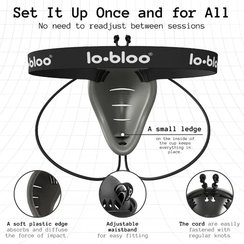 Vista 3 de lobloo MMA Cup Athletic Groin Cup for Martial Arts Mixing Standing and Ground Fighting - Tales como MMA, BJJ y Krav MAGA