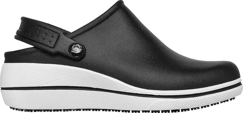 Vista 3 de Skechers Work Amreli Zuecos suaves para mujer puntera antideslizante