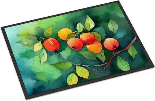 Vista 27 de Caroline's Treasures DAC1621MAT - Felpudo con diseño de camelia en acuarela de 18 x 27 pulgadas, tapete para puerta delantera, para interiores