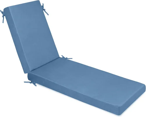 Vista 9 de Milliard Cojín de espuma viscoelástica para exteriores, cojín de descanso con funda impermeable y lavable, cojín para silla de patio, cojín de Negro