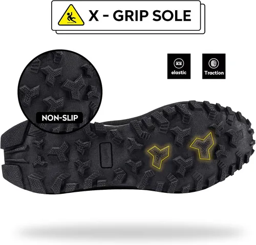 Vista 7 de Kricely Zapato deportivo para hombre, para correr, caminar, hacer senderismo y entrenamiento funcional, para exteriores, calzado informal de hombre