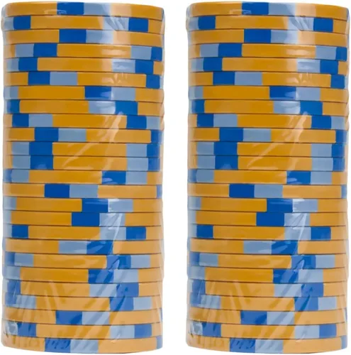 Vista 2 de Claysmith Gaming Paquete de 50 fichas de póquer Monaco Club, compuesto de arcilla pesada de 0.48 oz