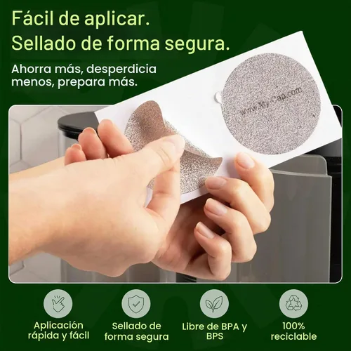 Vista 6 de My-Cap Sellos de aluminio para cápsulas Nespresso Vertuo - Tapas de aluminio reutilizables para prolongar la vida útil de las cápsulas Nespresso