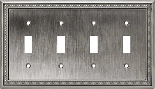 Vista 82 de Henne Bery Sunken Pearls Placa de Pared Decorativa de Servicio Pesado Placa de Interruptor Cubierta de Tomacorriente
