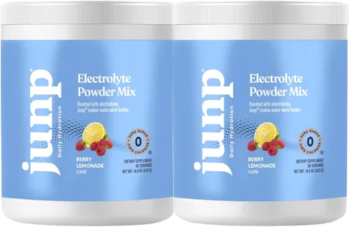 Vista 19 de JUNP Electrolitos en polvo, sin azúcar, sin carbohidratos, mezcla de electrolitos cetogénicos de limonada de bayas, electrolitos en polvo