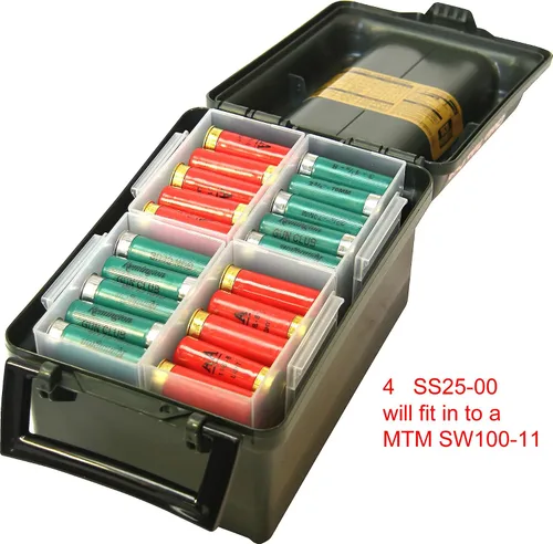 Vista 3 de MTM SS25-00 Shell Stack 25 - Caja de almacenamiento compacta redonda, transparente, pequeña, fabricada en Estados Unidos (paquete de 6)