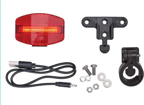 Vista 5 de Planet Bike Luz trasera de bicicleta USB roja de Grateful 4.5 x 2.25 x 2.75