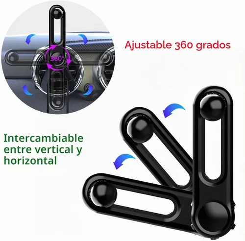 Vista 3 de Brazo de extensión de rótula de 0.669 in/0.67 pulgadas para soportes de teléfono de automóvil, longitud ajustable de 2.04 pulgadas (2.047 in)