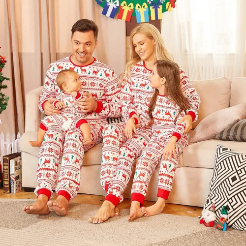 Vista 5 de PopReal - Pijamas de Navidad a juego para toda la familia