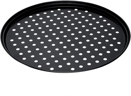 Vista 15 de Restaurantware Met Lux - Bandeja de cocina para pizza comercial de 10 pulgadas, 1 bandeja de cocina para pizza estilo cupé – Bandeja redonda