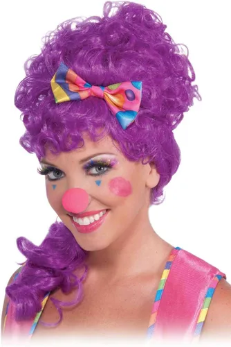 Vista 2 de Forum Novelties Pestañas de arco iris circo Sweetie para mujer, Multi