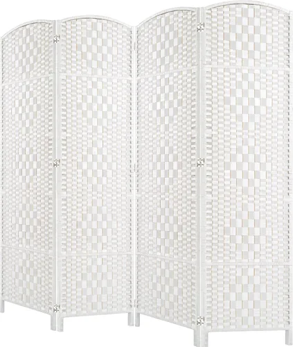 Vista 38 de HALLYBEE Separador de habitaciones, separadores de habitaciones y pantallas de privacidad plegables, pantalla de privacidad de 16 pulgadas, 3