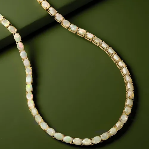 Vista 4 de Ross-Simons Gemstone Tennis Necklace in Sterling Silver