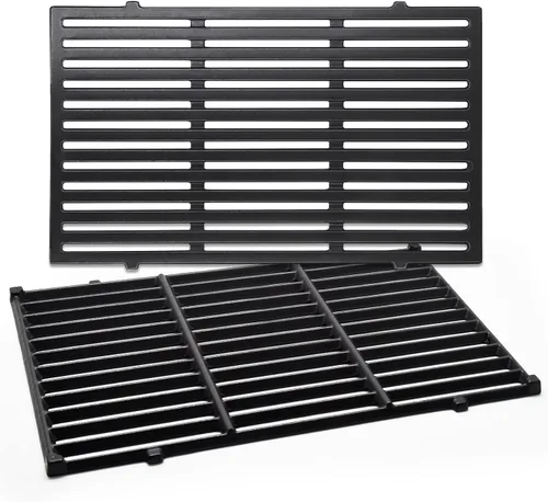 Vista 9 de Criditpid 7637 Rejillas de cocción de hierro fundido para Weber Spirit I y II 200 Series, Spirit E210, S210, E220, S220 con control frontal