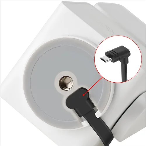 Vista 5 de Uogw Paquete de 2 cables de extensión compatibles con Wyze Cam Pan v3 y Wyze Cam v3 Pro, cable extensor macho a hembra de 5 pulgadas para cámara