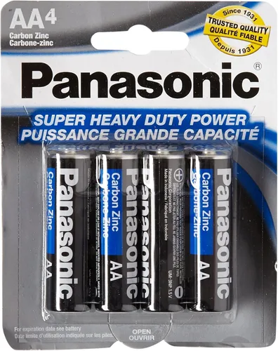 Vista 3 de 4pc Panasonic AA Baterías Super Heavy Duty Power Carbono Zinc Doble A Batería 1.5v