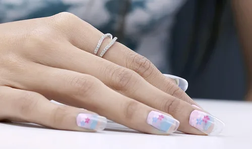 Vista 2 de Dazzlingrock - Anillo de boda redondo con diamantes blancos 10K oro blanco