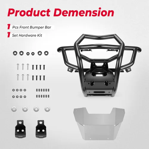 Vista 4 de KEMIMOTO X3 Parachoques de winche frontal Compatible con Can-Am Maverick X3 y Max Turbo R RR 2017-2025 Parachoques resistente OEM Reemplazo