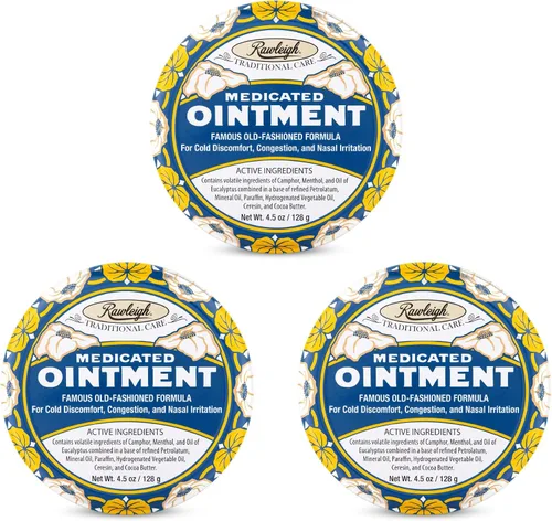 Vista 10 de Rawleigh Ungüento Medicado: Lata Azul de 4.5 oz, Adultos y Niños: Bálsamo Tópico para el Pecho para Resfriado, Congestión Nasal, Dolores Menores