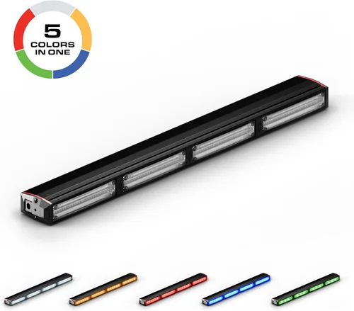 Vista 3 de Feniex Quantum 400 Lightstick Un solo color Módulos multicolor programables 108 LED, LED superbrillantes de 3 W, SAE Clase 1