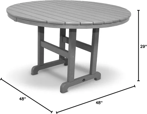 Vista 3 de Trex Outdoor Furniture Monterey Bay - Mesa de comedor redonda de 48 pulgadas