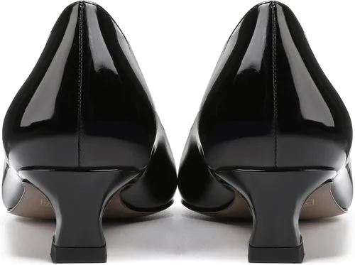Vista 4 de SKYSTERRY Zapatos de vestir de oficina para mujer, punta redonda, carrete de patente, tacón bajo, zapatos de vestir de oficina de 1.5 pulgadas
