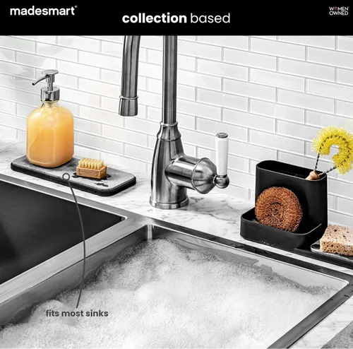 Vista 3 de madesmart Bandeja para fregadero, granito, colección de piedras de secado, base antideslizante