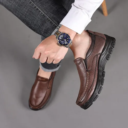 Vista 7 de Coramtty Mocasines para hombre, suaves, ligeros, cómodos, informales, planos, para caminar al aire libre