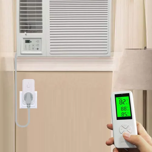 Vista 7 de DIGITEN Termostato inalámbrico enchufable, controlador de temperatura digital, termostato programable con sensor de temperatura integrado, control