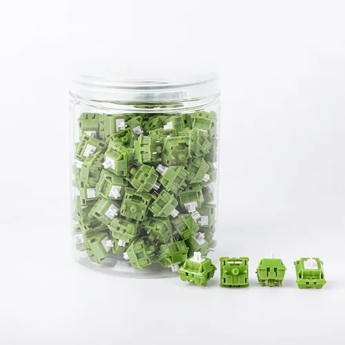 Vista 7 de EPOMAKER Peace Lily - Interruptores de teclado, juego de 100 interruptores lineales de 42 gf, interruptor de 5 pines lubricado de fábrica con funda
