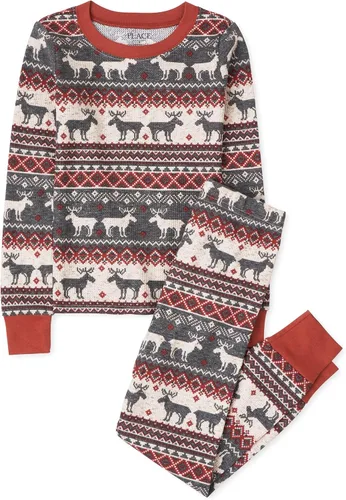 Vista 21 de The Children's Place Pijama de Navidad unisex para bebé, algodón