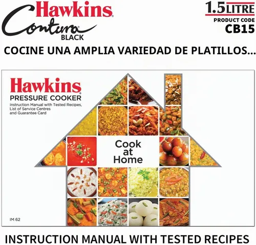 Vista 11 de [Usado] Hawkins Olla a presión Contura Black 1,5 litros