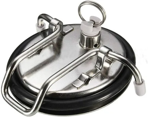 Vista 5 de Cornelius - Tapa de carbonatación de barril, nueva tapa de barril de maíz (Soda Keg), tapa de barril de cerveza de acero inoxidable con válvula