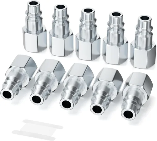 Vista 10 de GASHER 10PCS 1/2" FNPT x 1/2" Flow Industrial Air Plug
