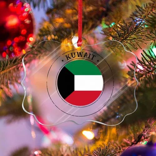 Vista 19 de Adorno de silueta de bandera de Islandia para decoración del árbol de Navidad, bandera nacional, recuerdo divertido de Navidad, decoración colgante