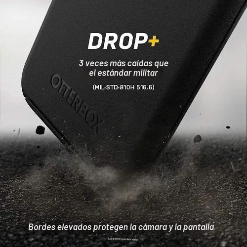 Vista 6 de OtterBox Symmetry - Funda con MagSafe para iPhone 13 (no Mini/Pro/Pro Max), embalaje no minorista, transparente, antimicrobiano