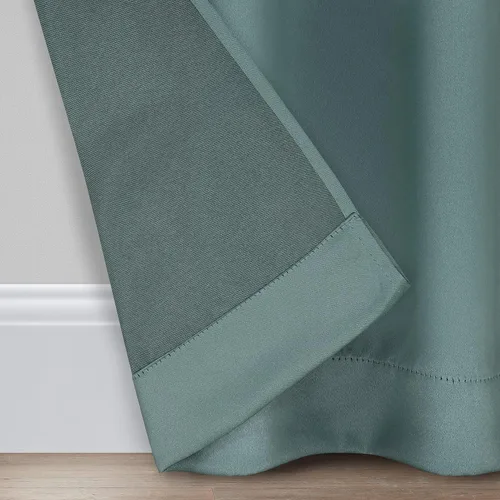 Vista 4 de Eclipse Cortina Sólida Thermapanel para Oscurecer Habitaciones con Bolsillo para Barra, Cortina de Ventana para Dormitorio y Sala de Estar
